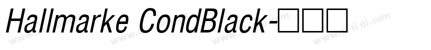 Hallmarke CondBlack字体转换